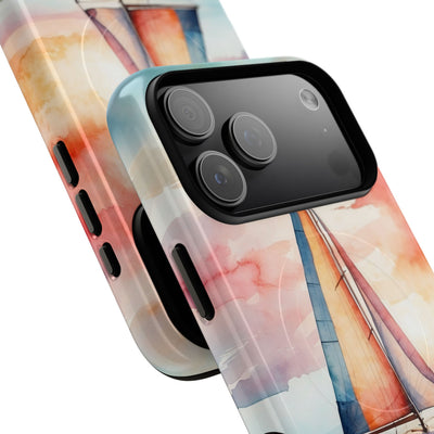 Crimson Horizon Sail · Tough+ Phone Case for iPhone · Magsafe