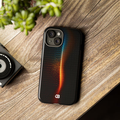 Luminous Refraction Grid · Tough Phone Case for iPhone · Black