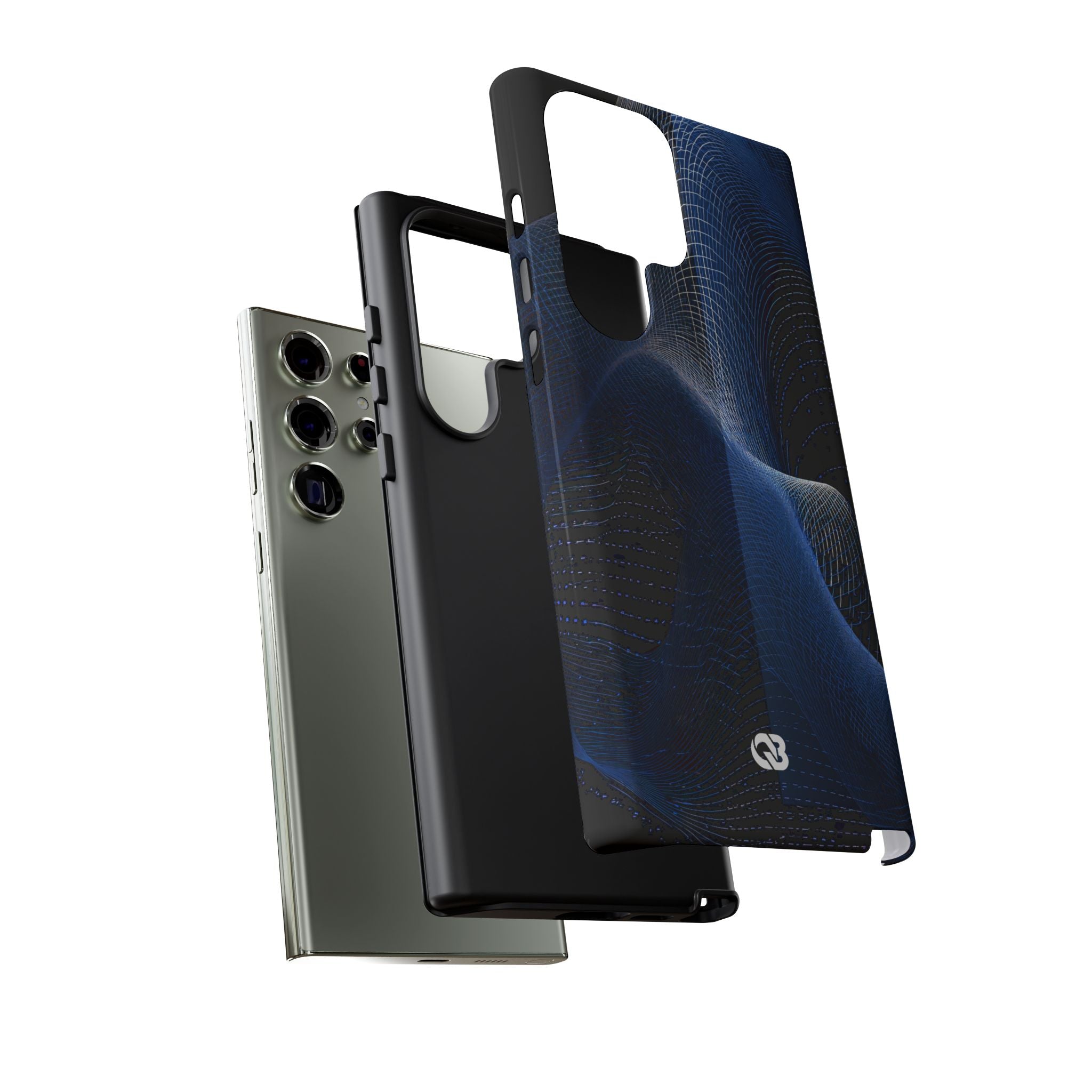 Blue Tough Phone Case for Samsung - Electric Blue Flux