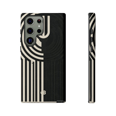 Beige Tough Phone Case for Samsung - Monolith Ivory Signal