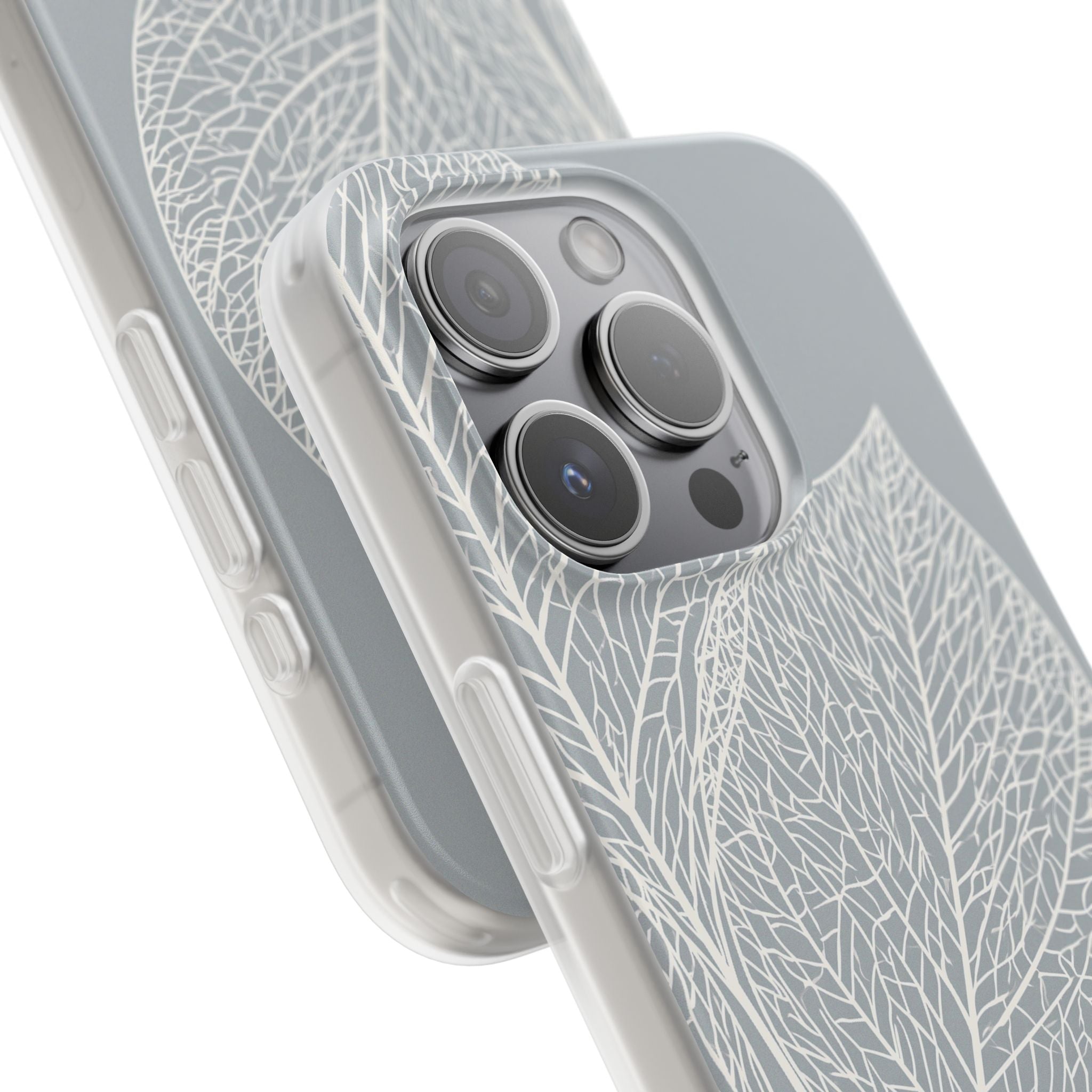 Grey Lite Phone Case for iPhone - Frosted Ash Veins