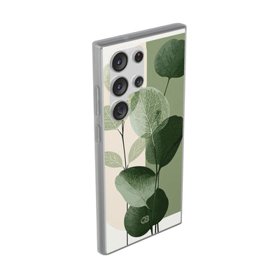Green Lite Phone Case for Samsung - Sage Leaf Skeletals