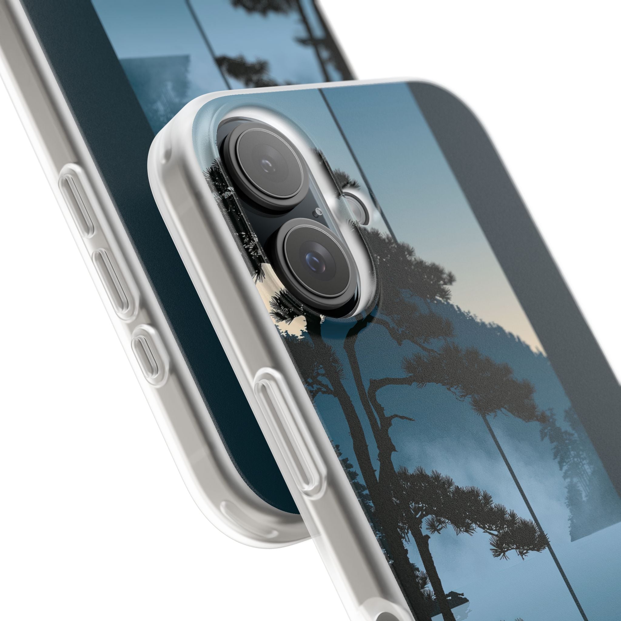 Blue Lite Phone Case for iPhone - Kyoto Mist Pine