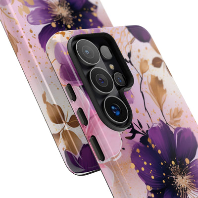 Gilded Violet Bloom · Tough Phone Case for Samsung