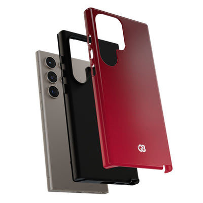 Red Tough Phone Case for Samsung - Crimson Velvet Fade