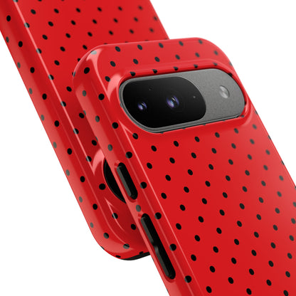 Crimson Punktmatrix Google Pixel 9 Case - Tough