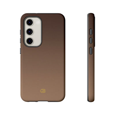 Brown Tough Phone Case for Samsung - Smoked Caramel Fade