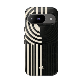 Beige Tough Phone Case for Google Pixel - Monolith Ivory Signal