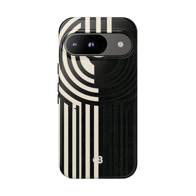Beige Tough Phone Case for Google Pixel - Monolith Ivory Signal