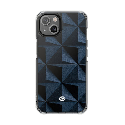 Blue Impact MagSafe Phone Case for iPhone - Indigo Basalt Facets
