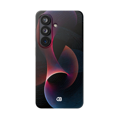 Black Lite Phone Case for Samsung - Cobalt Crimson Flux