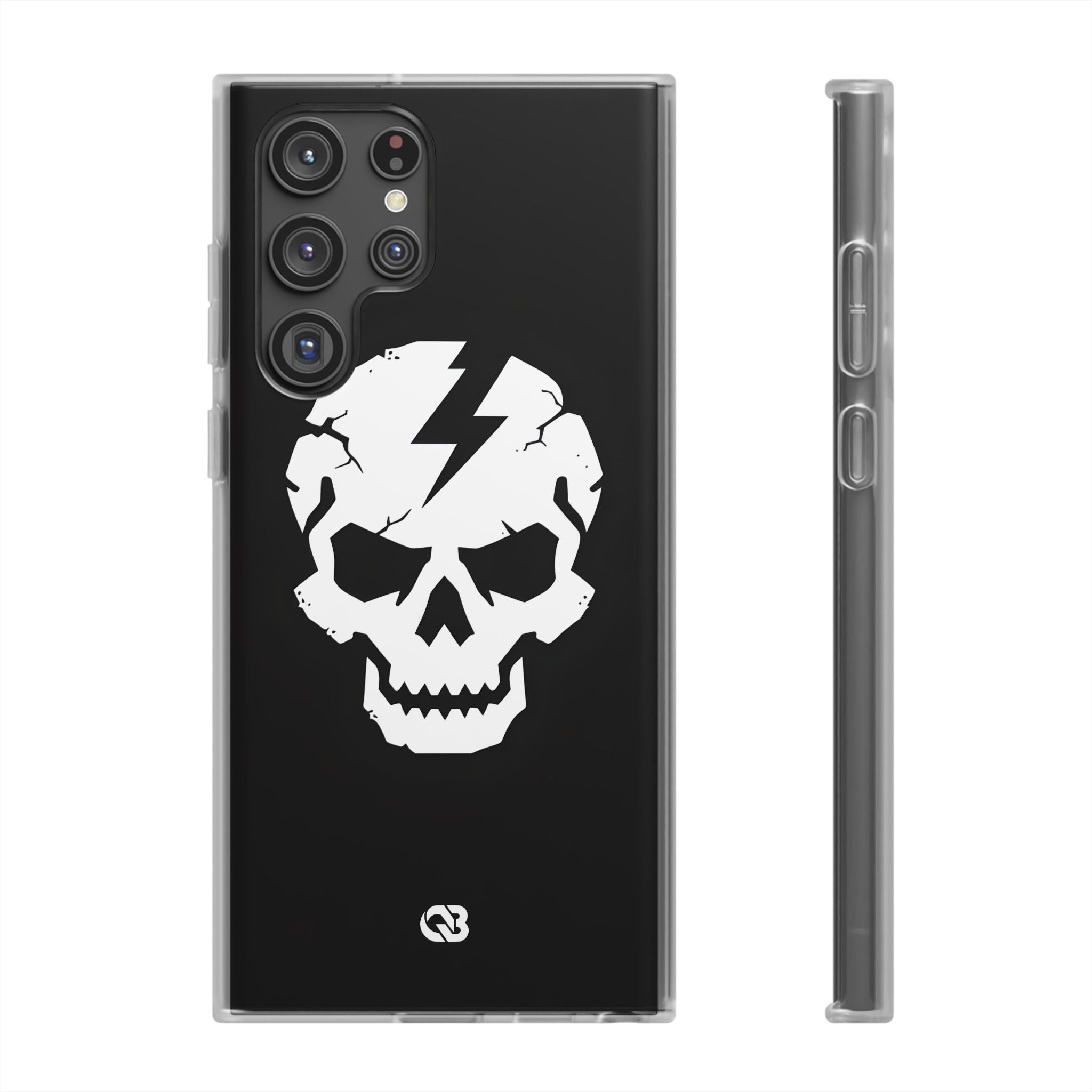 Shattered Bolt Skull · Soft Phone Case for Samsung