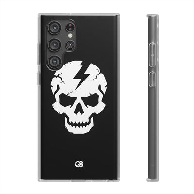 Shattered Bolt Skull · Soft Phone Case for Samsung