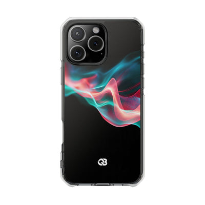Digital Frequency · Clear Impact Magnetic Phone Case for iPhone · Black