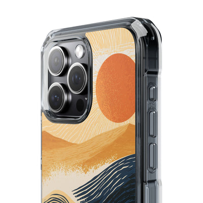 Blue Impact MagSafe Phone Case for iPhone - Kyoto Cresting Tide