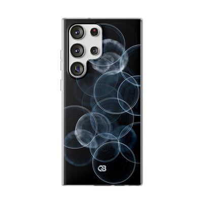 Blue Lite Phone Case for Samsung - Cyan Pulse Ripple