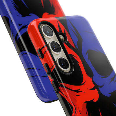 Crimson Cobalt Skulls · Tough Coque de téléphone pour Samsung