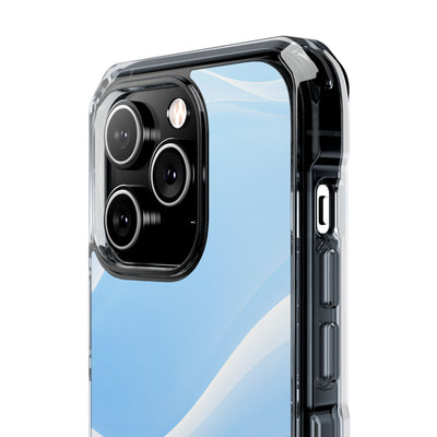 Blue Impact MagSafe Phone Case for iPhone - Glacial Blue Silk