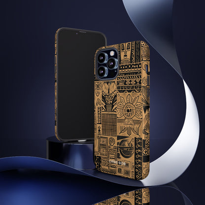 Tribal Faces iPhone 13 Pro Max Case - Tough