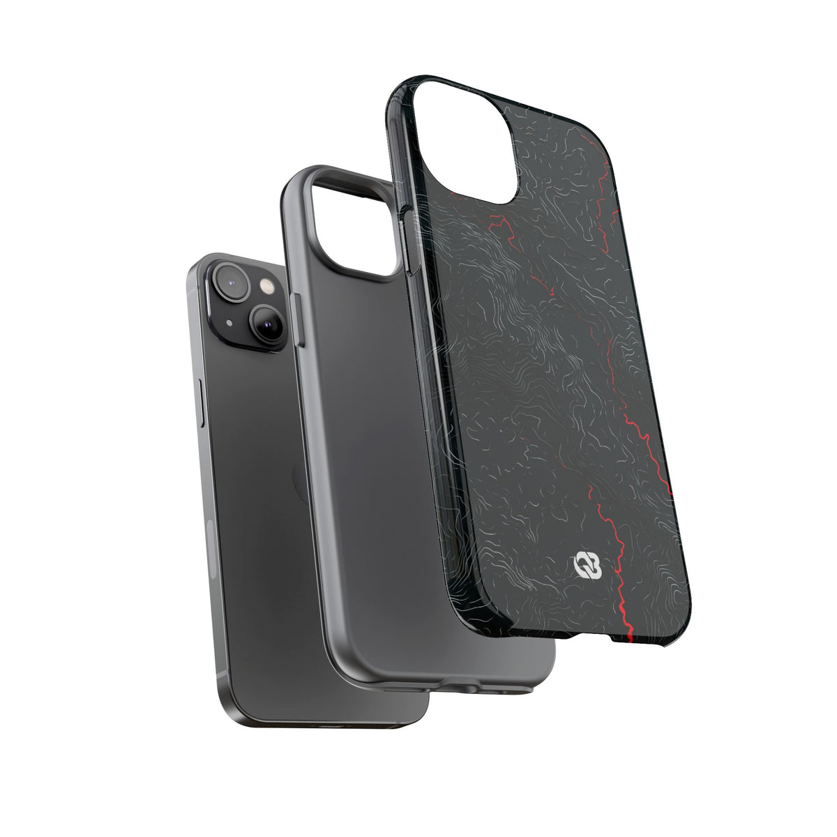 Crimson Rift · Tough Phone Case for iPhone · Black