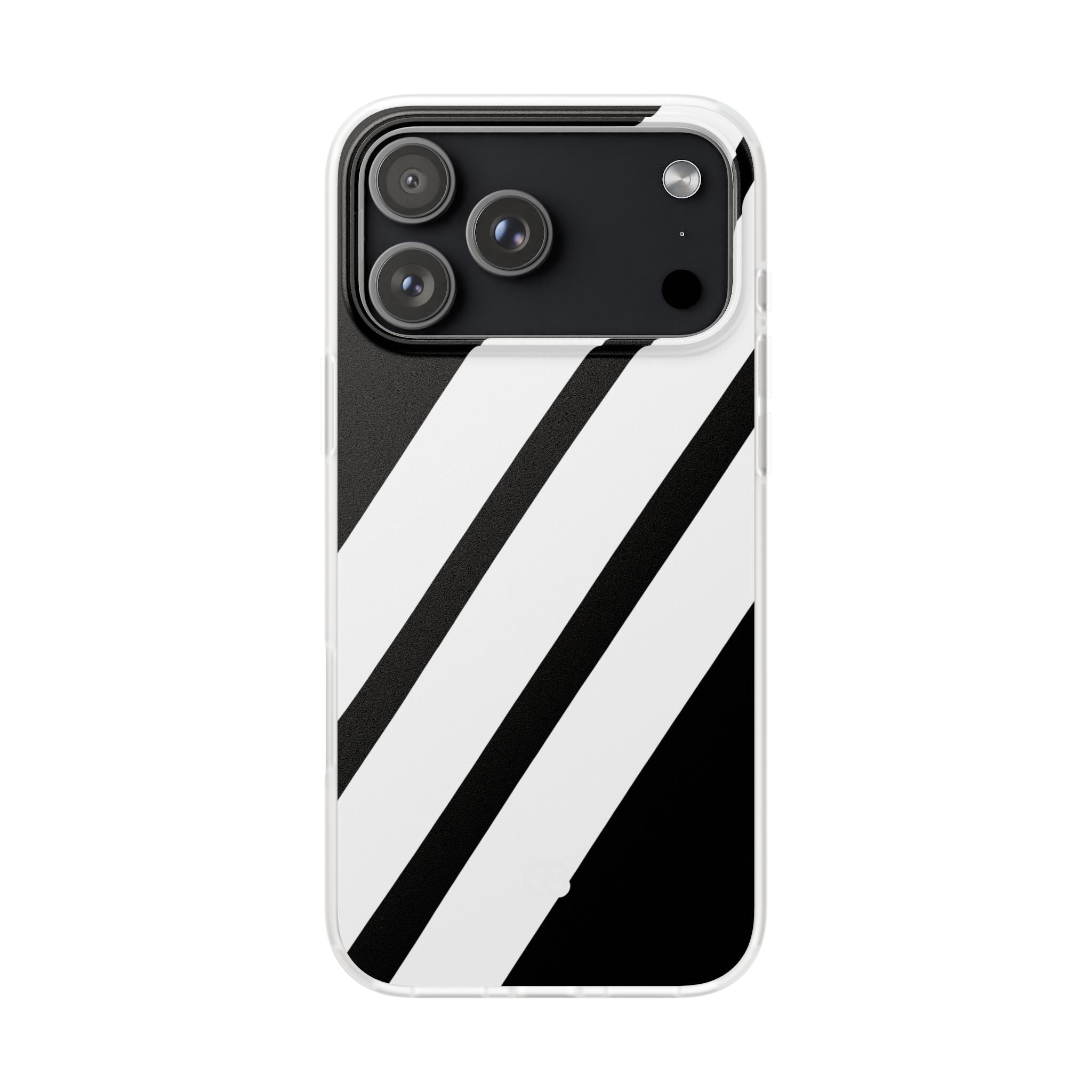 Obsidian White Bars · Soft Handyhülle für iPhone