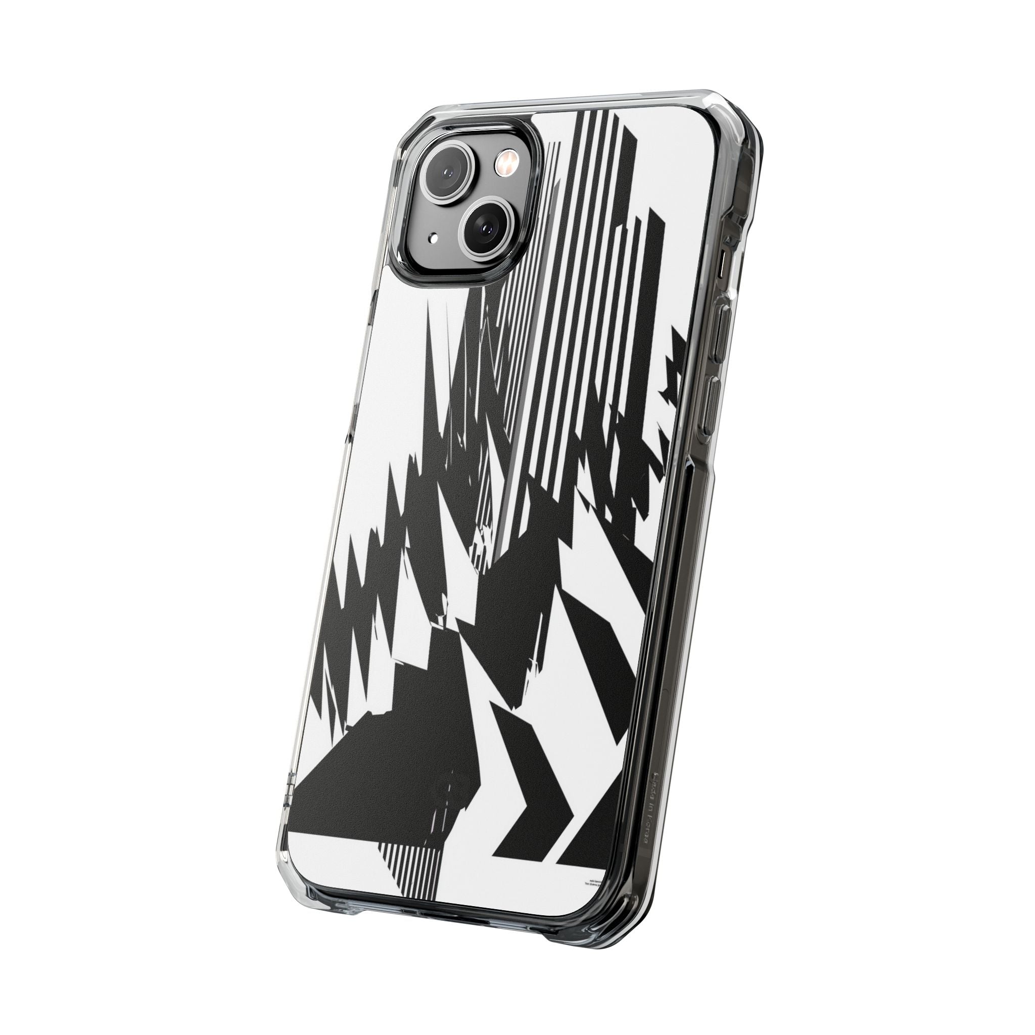 White Impact MagSafe Phone Case for iPhone - Shattered Vector Spire