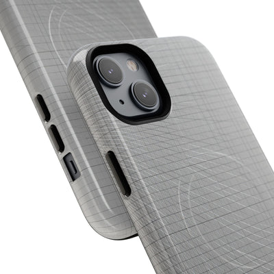 Grey Tough 2.0 Magsafe Phone Case for iPhone - Chrome Mesh Warp