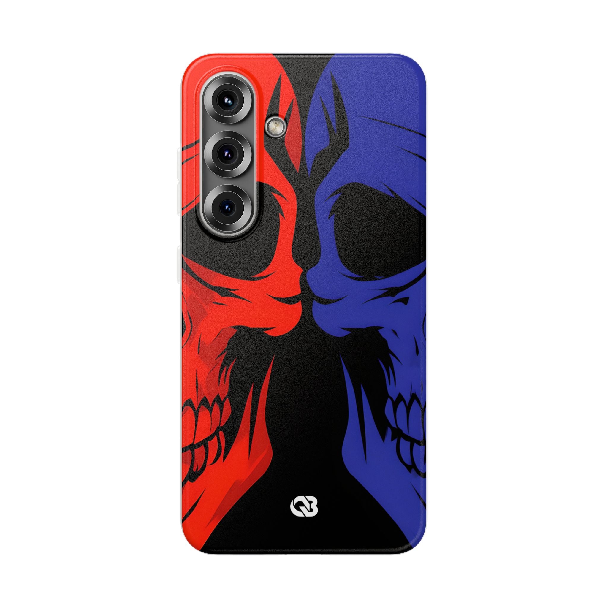 Crimson Cobalt Skulls · Soft Phone Case for Samsung