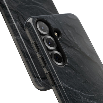 Dark Slate Strata · Tough Phone Case for Samsung · Black