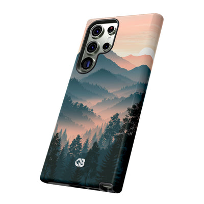 Teal Tough Phone Case for Samsung - Alpine Teal Horizon