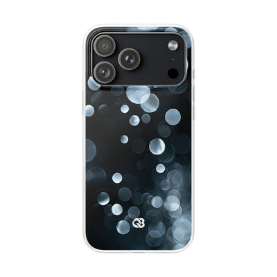 Black Lite Phone Case for iPhone - Silver Orbit Glow