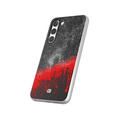 Crimson Noir Drip · Lite Phone Case for Samsung · Black