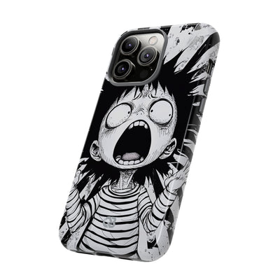 Chaotic Monochrome Scream · Tough Fundas para teléfono para iPhone