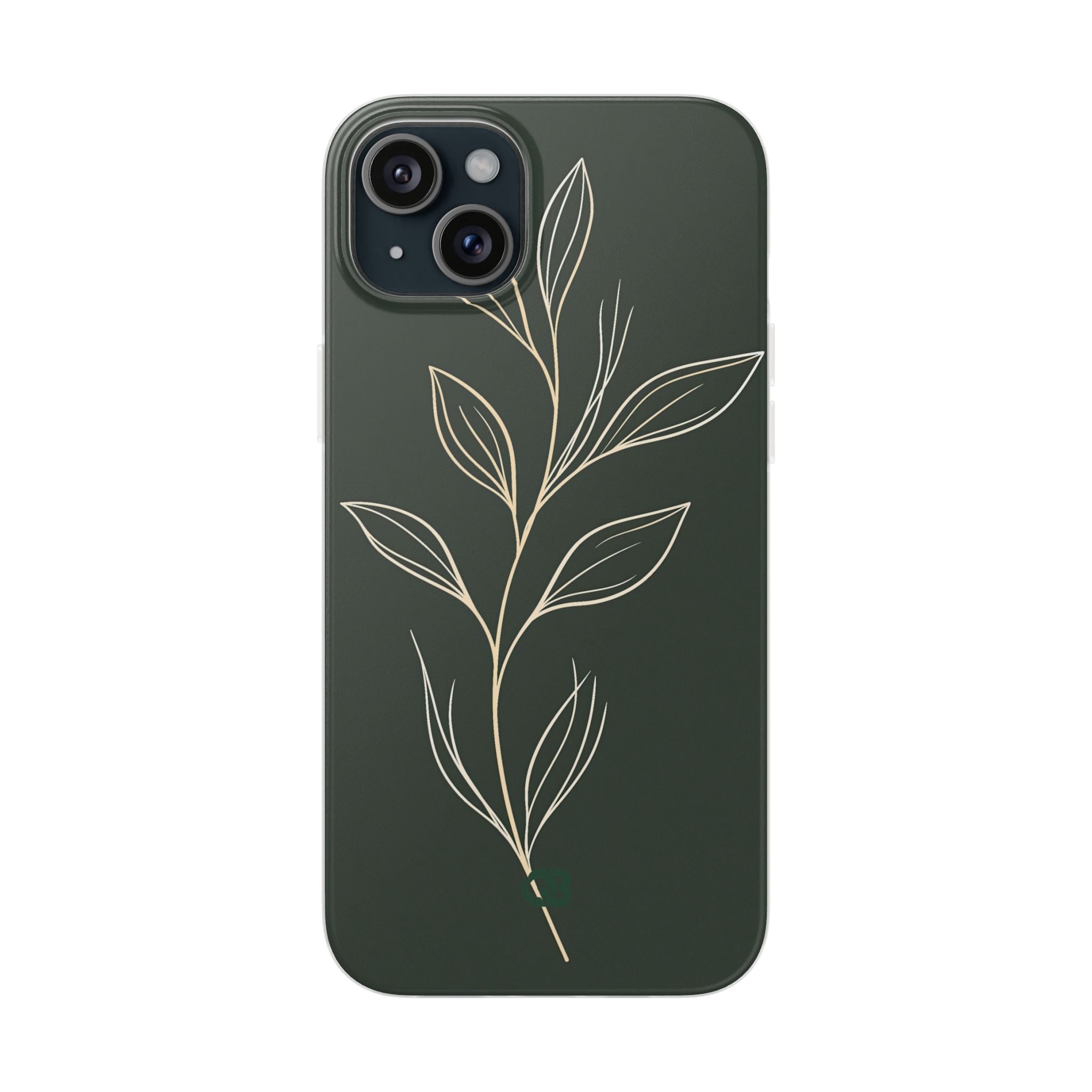 Green Lite Phone Case for iPhone - Deep Moss Willow
