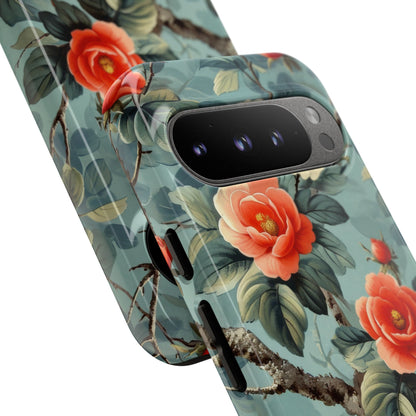 Coral Bloom Google Pixel 9 Pro Case - Tough