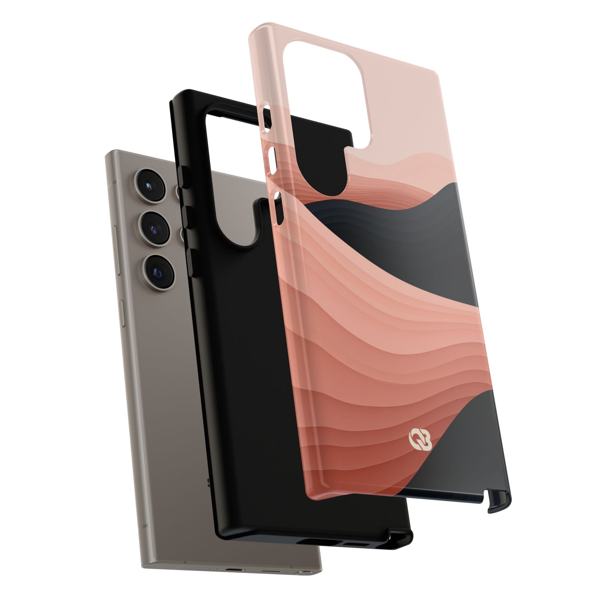 Pink Tough Phone Case for Samsung - Dune Shadow Layers