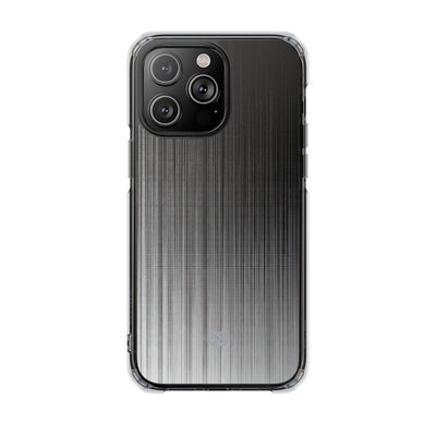 Grey Impact MagSafe Phone Case for iPhone - Static Vertical Dither