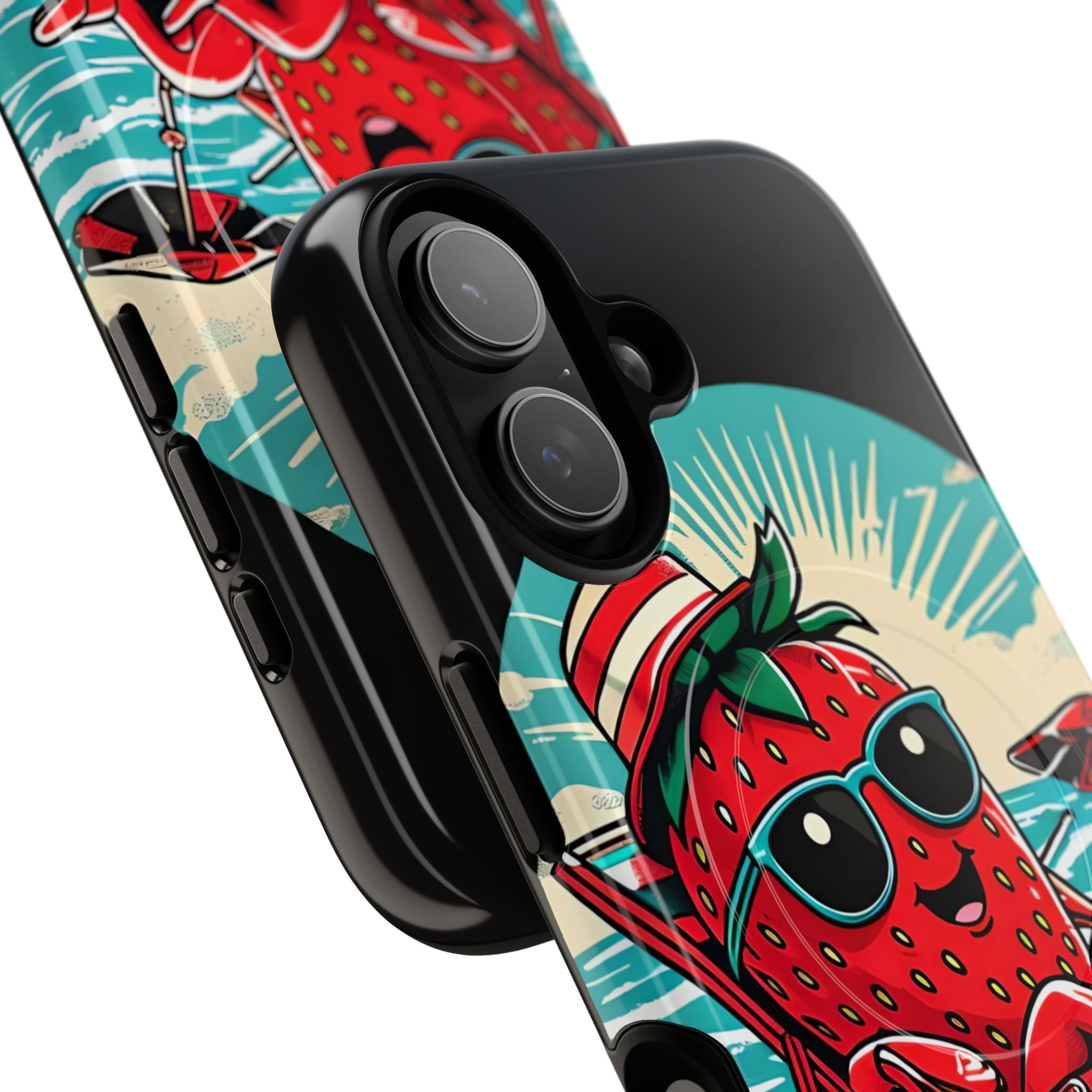 Retro Coastal Berry · Tough+ Coque de téléphone pour iPhone · MagSafe