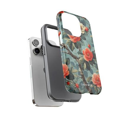 Coral Bloom iPhone 14 Pro Cover - Tough