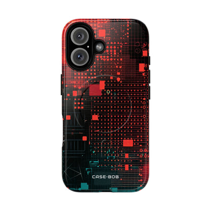Grid Fusion iPhone 16 Cover - Tough+