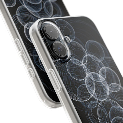 Black Lite Phone Case for iPhone - Frosted Ring Matrix