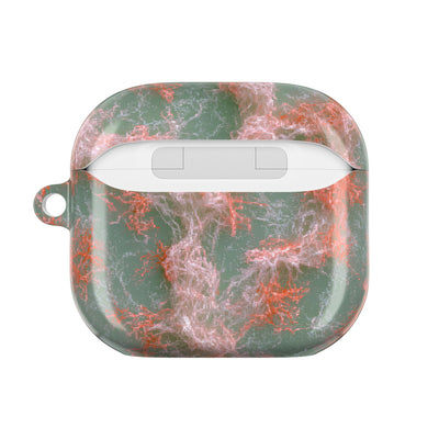 Coral Pixel Matrix · Hard Case for AirPods & AirPods Pro · Green