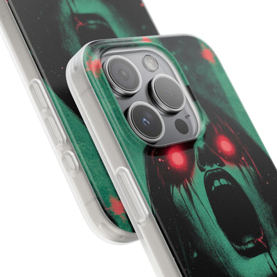 Crimson Emerald Scream · Soft Phone Case for iPhone