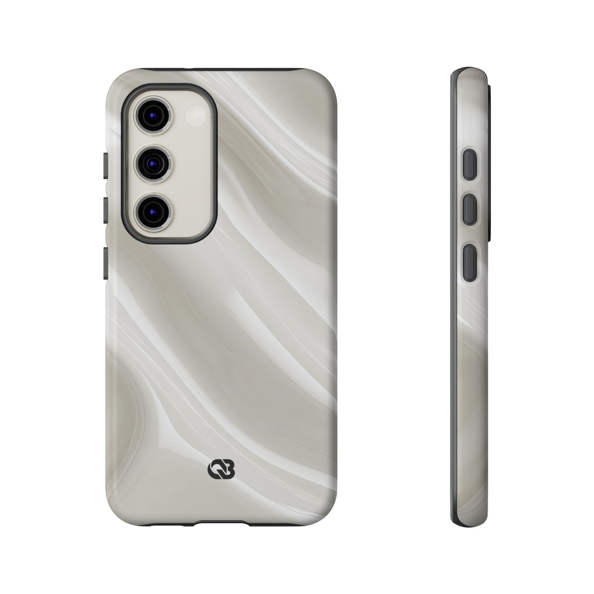 Liquid Enamel Fold · Tough Phone Case for Samsung · White