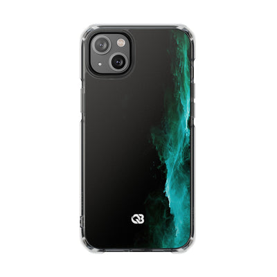 Luminous Plume · Clear Impact Magnetic Phone Case for iPhone · Teal
