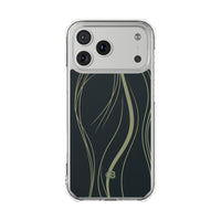 Green Impact MagSafe Phone Case for iPhone - Obsidian Sage Flow