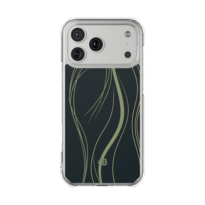 Green Impact MagSafe Phone Case for iPhone - Obsidian Sage Flow