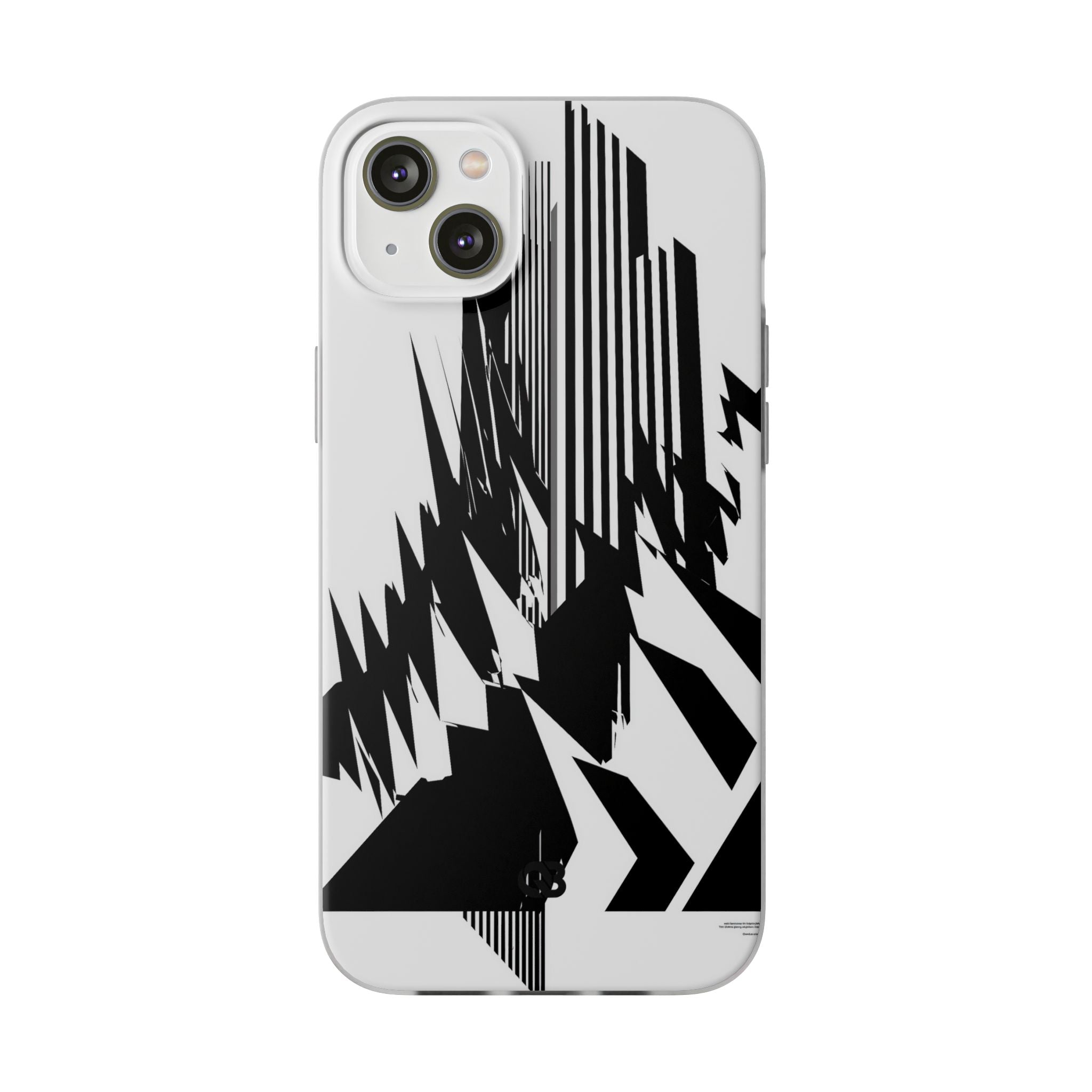 White Lite Phone Case for iPhone - Shattered Vector Spire