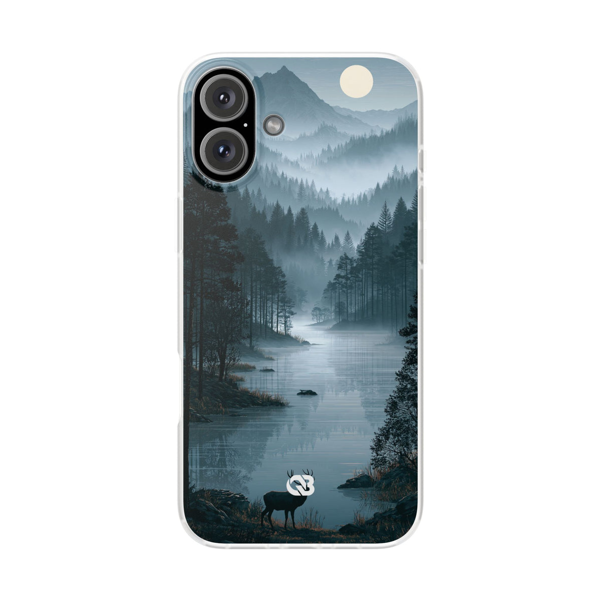 Silent Nordic Fjord · Lite Phone Case for iPhone ·  Blue