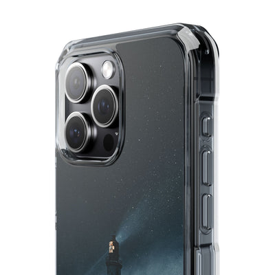 Nordic Coastal Beacon · Clear Impact Magnetic Phone Case for iPhone · Blue